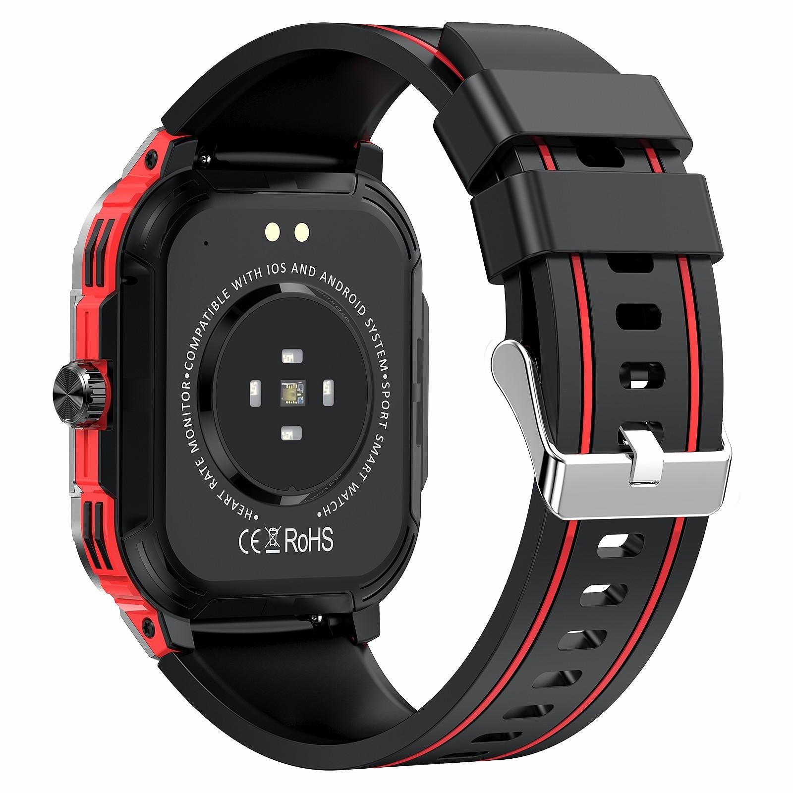 2.06 Inch Bt5.3 Ip68 Sport Smart Watch Bluetooth Call / Message / Health - Orange 4