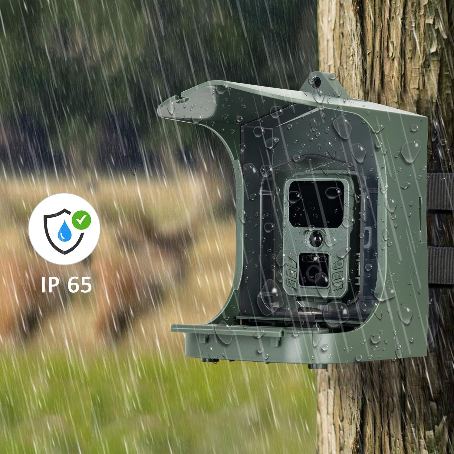 Outdoor Bird Watching Camera with Motion Sensor - Army Green Feeder 6