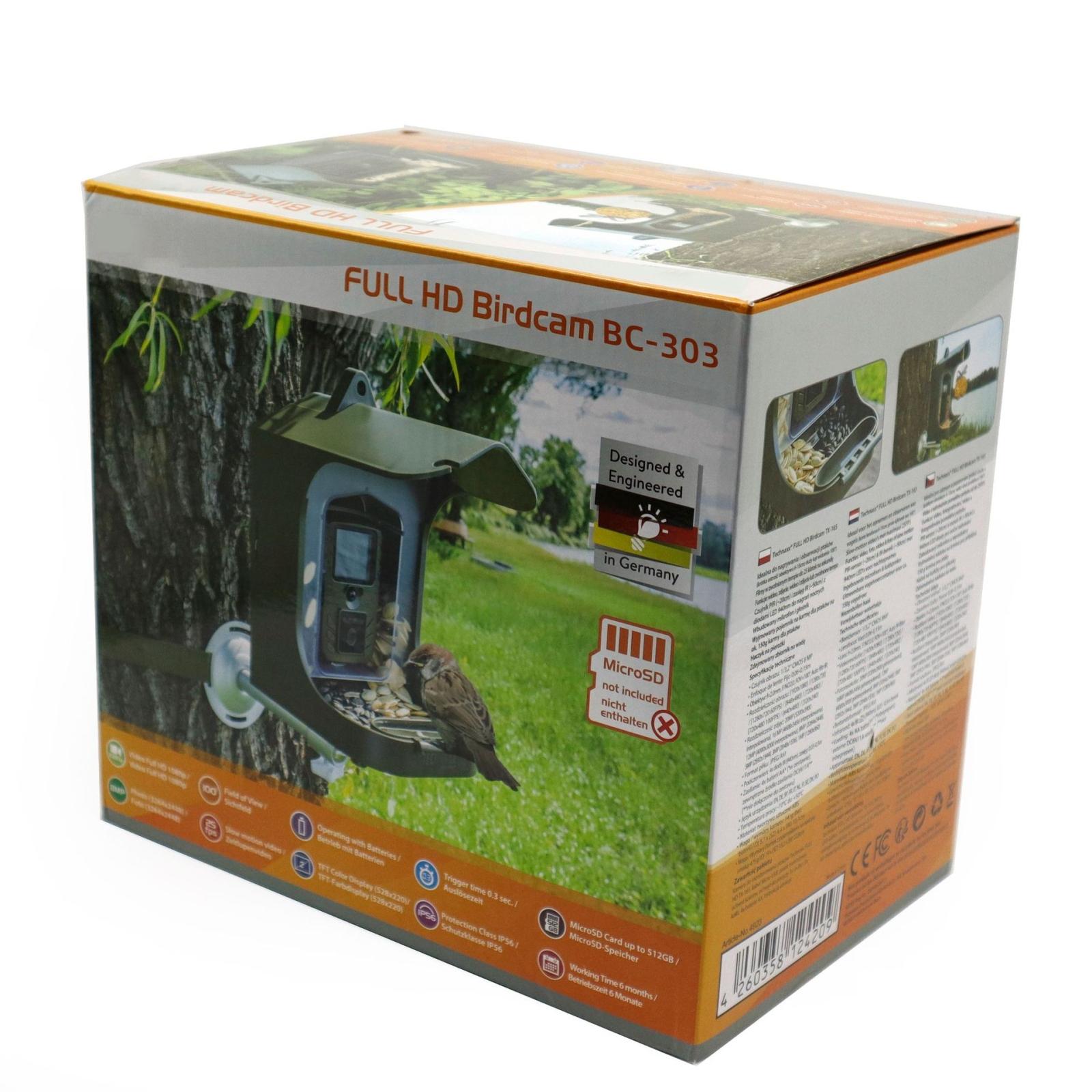 Outdoor Bird Watching Camera with Motion Sensor - Army Green Feeder 9