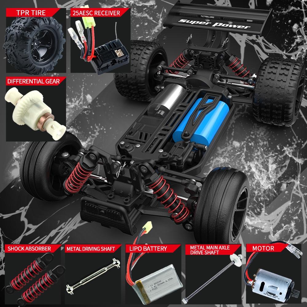 High Speed 4wd Rc Car - 1 18 Scale - Blue 3