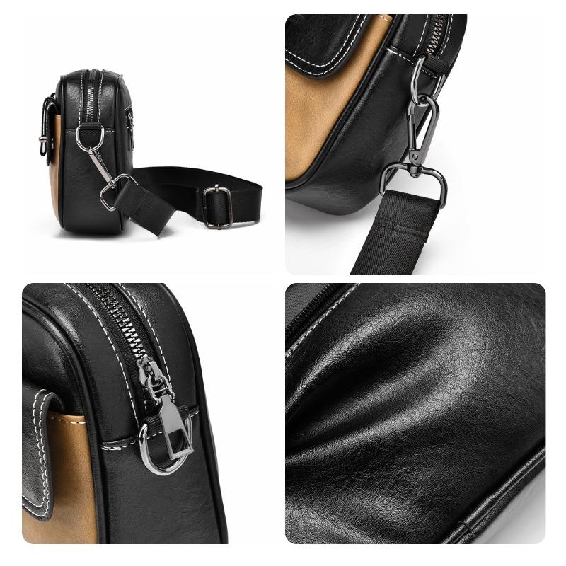 Waterproof Shoulder Crossbody Bag For Men Wear Resistant Design - Black 4