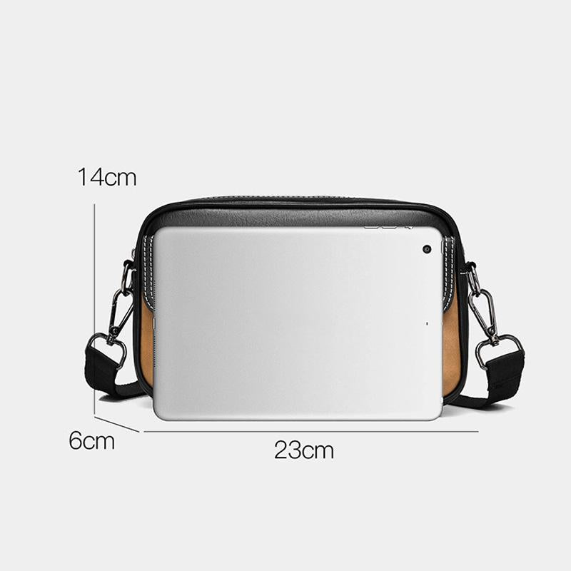 Waterproof Shoulder Crossbody Bag For Men Wear Resistant Design - Black 9