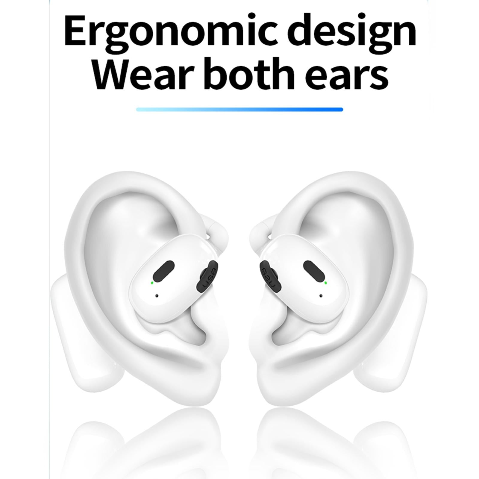 Wireless Hanging Earbuds with Bluetooth V5.4 Stereo Sound - Black 3