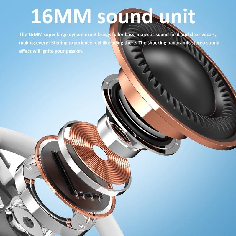 Wireless Hanging Earbuds with Bluetooth V5.4 Stereo Sound - Black 6