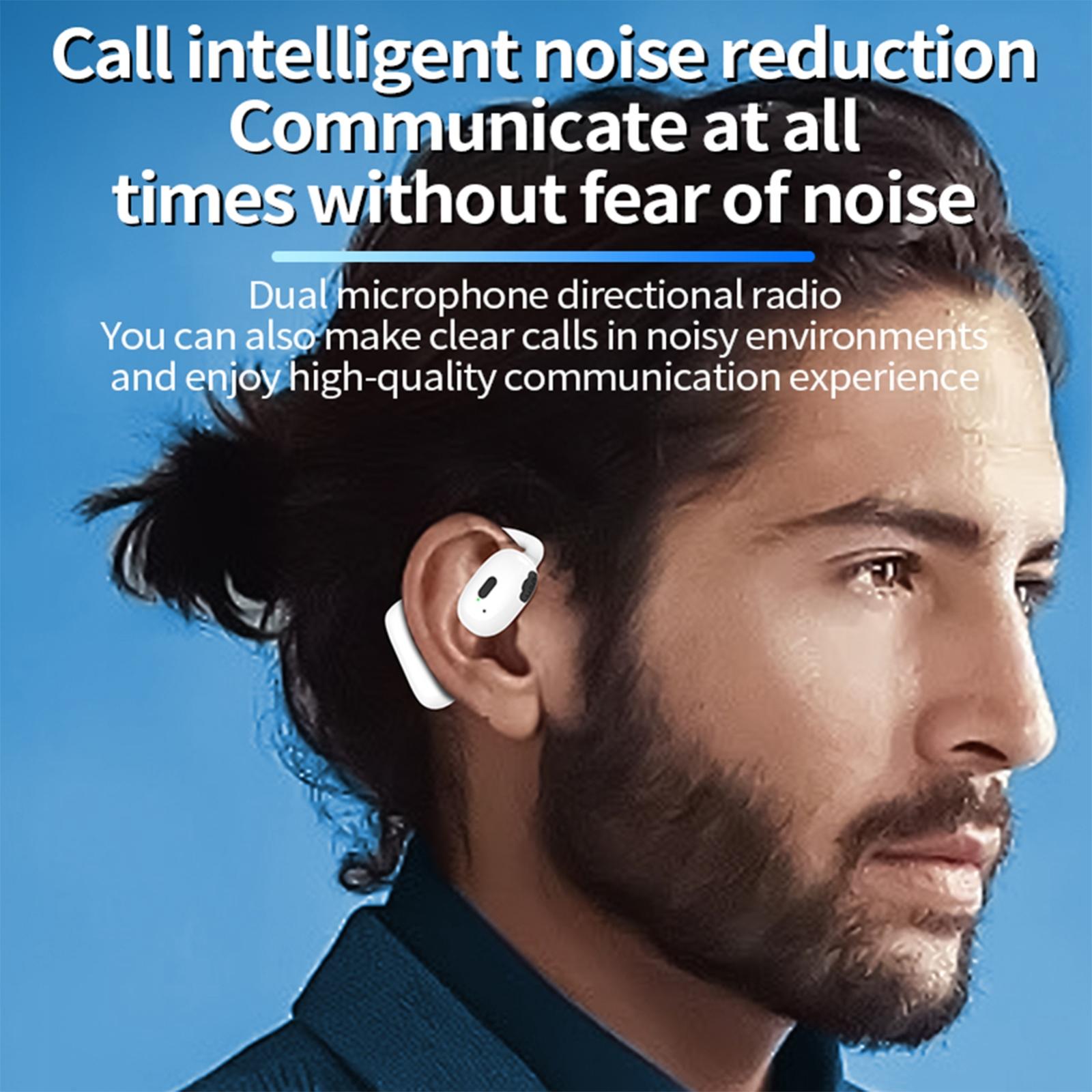 Wireless Hanging Earbuds with Bluetooth V5.4 Stereo Sound - Black 8