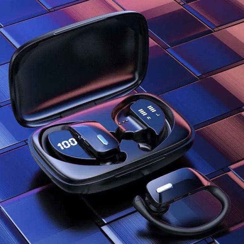 Wireless Noise-cancelling Bluetooth Earbuds with Dual Battery Display - T17 Black 5