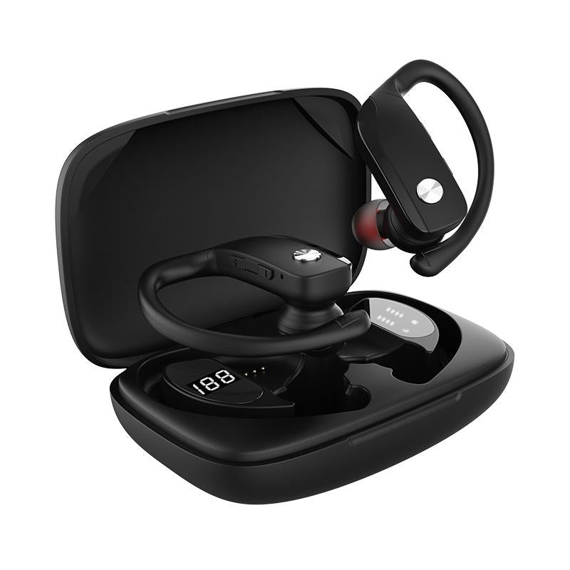 Wireless Noise-cancelling Bluetooth Earbuds with Dual Battery Display - T17 Black 14