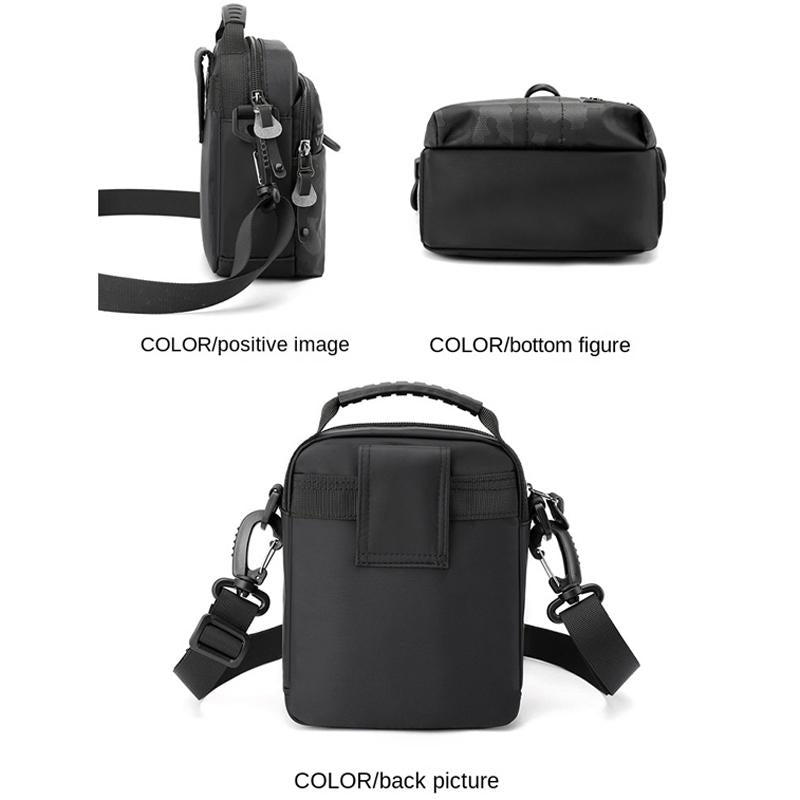 Lightweight Men Sports Shoulder Bag Compact And Functional - Black 7