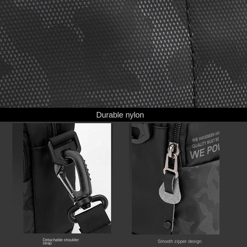 Lightweight Men Sports Shoulder Bag Compact And Functional - Black 12