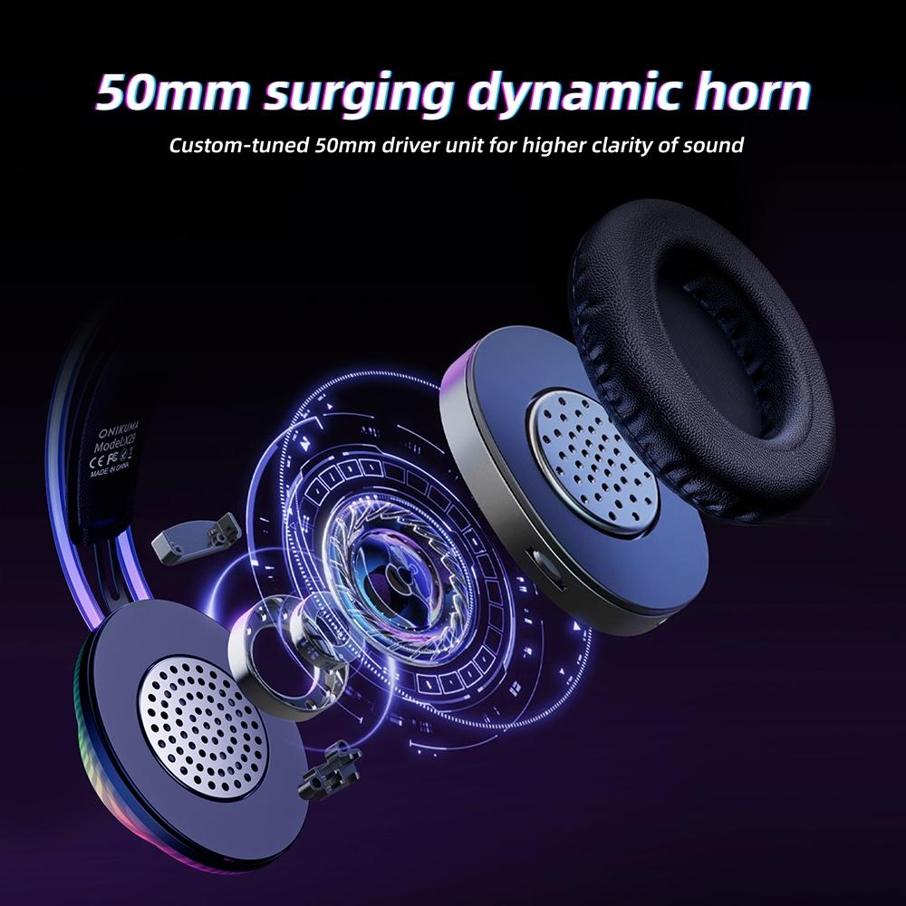 Rgb Wired Gaming Headset 2.2M Cable Black 5