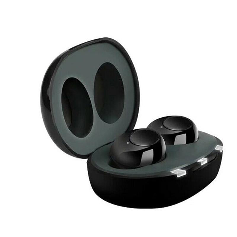 Portable Elderly Hearing Amplifier Ear Bulb Concentrator Aid - Black