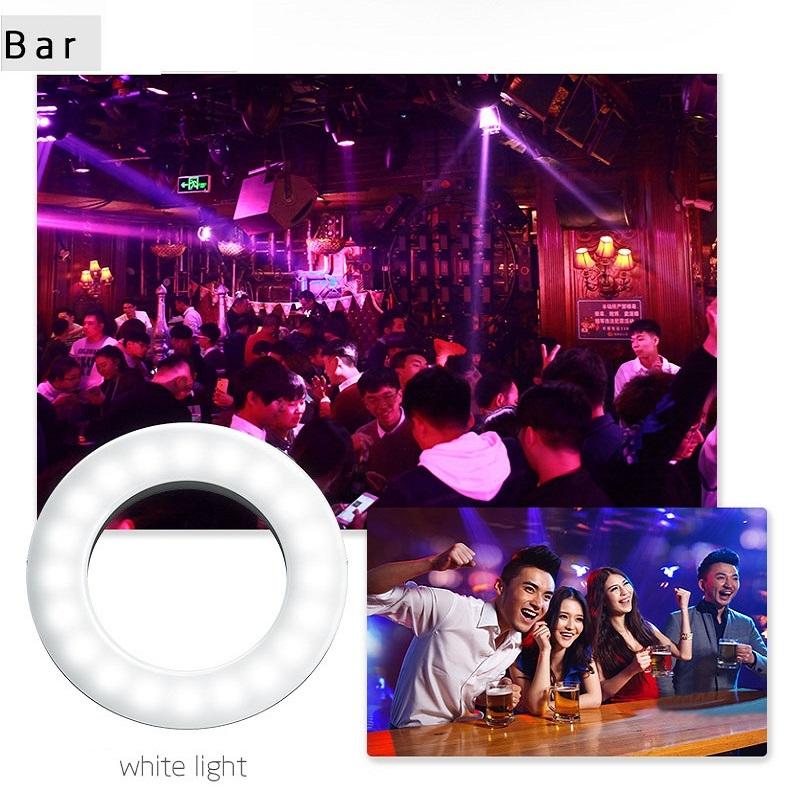 Selfie Ring Light for Mobile Phones - Beauty Enhancer - White 10