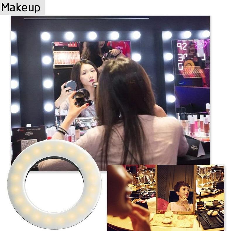 Selfie Ring Light for Mobile Phones - Beauty Enhancer - White 11
