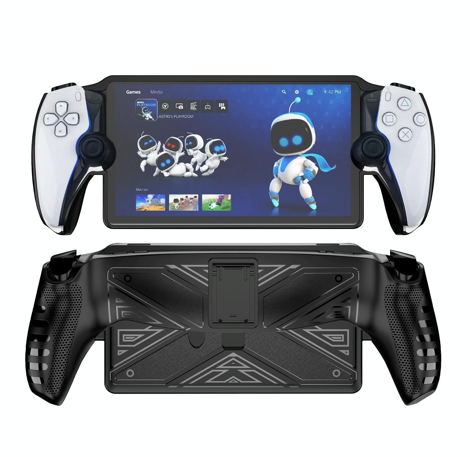 Protective Case Cover with Stand for Sony Playstation Portal - Black 7