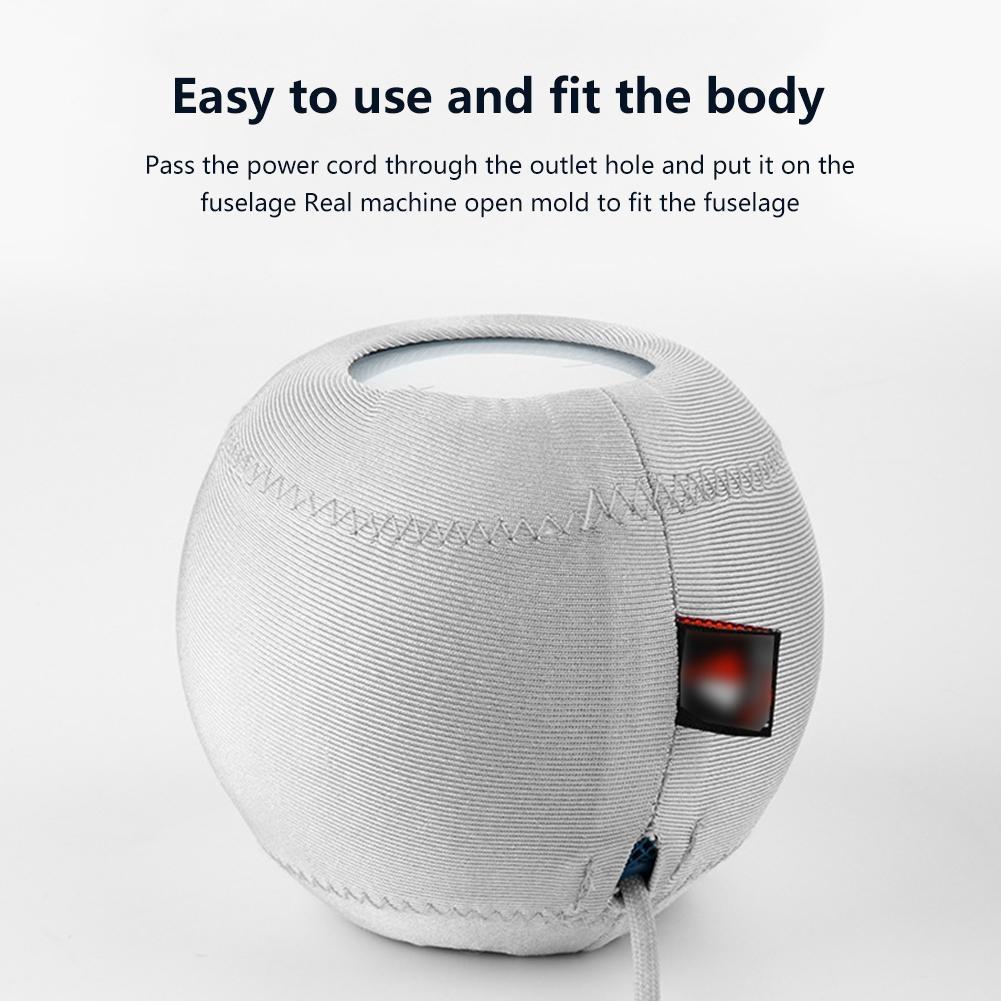 Protective Cloth Cover for Homepod Mini Speaker - Set of 2 - Light Gray 3