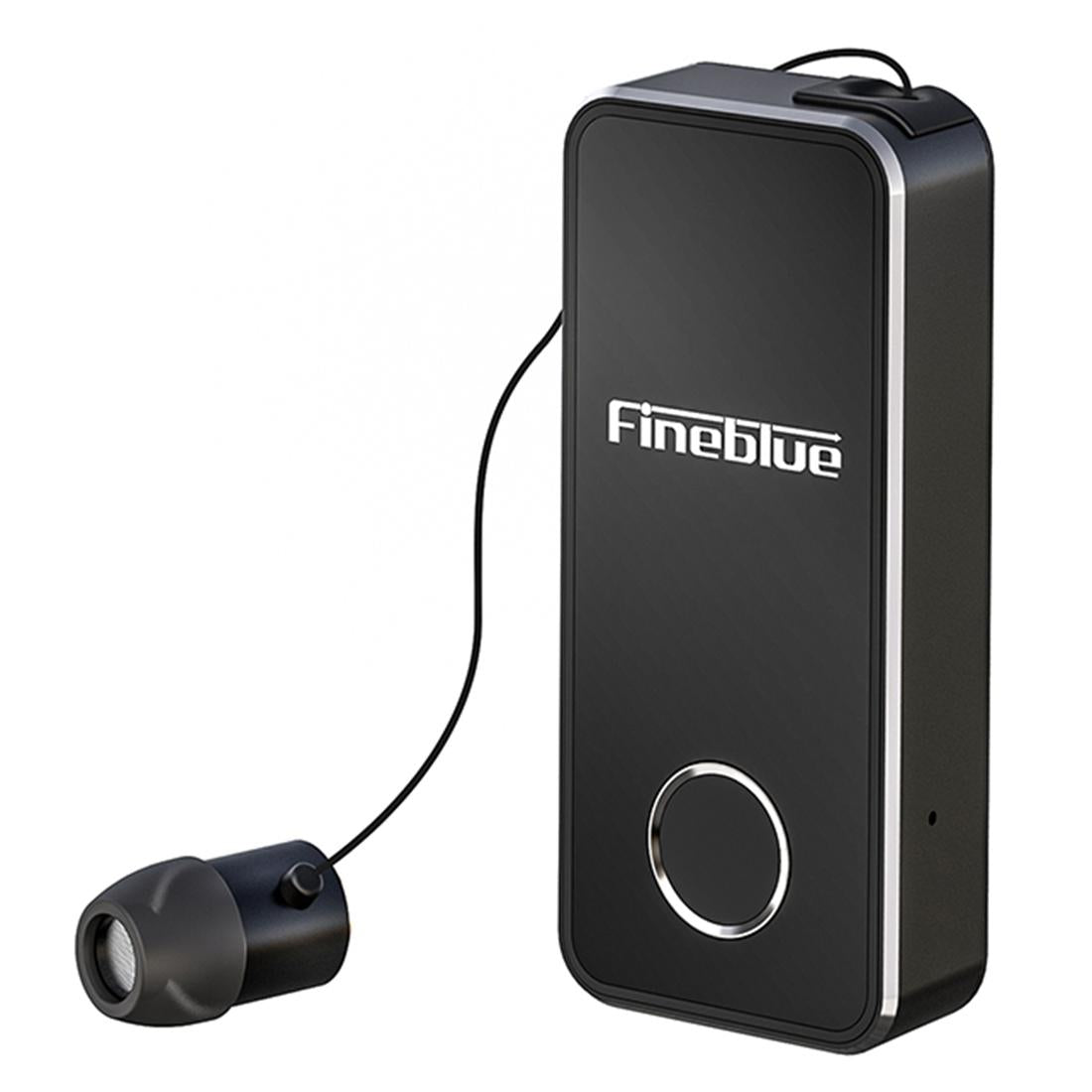 Wireless Bluetooth Earphone with Vibrating Alert and Clip - White