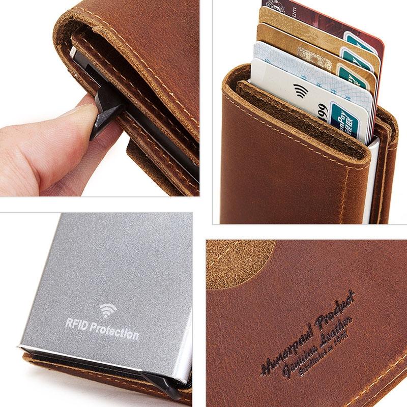 Secure Rfid Credit Card Holder - Compact Design - Black 4