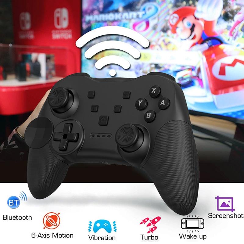 Wireless Bluetooth Game Console Handle for Nintendo Switch with Vibrating Gyroscope - Black 5