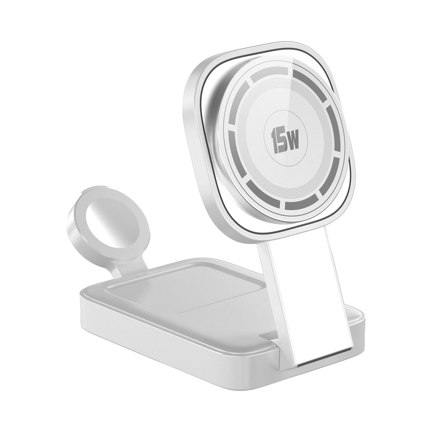 3 In 1 Magnetic Wireless Charger With Led Light - Black 9
