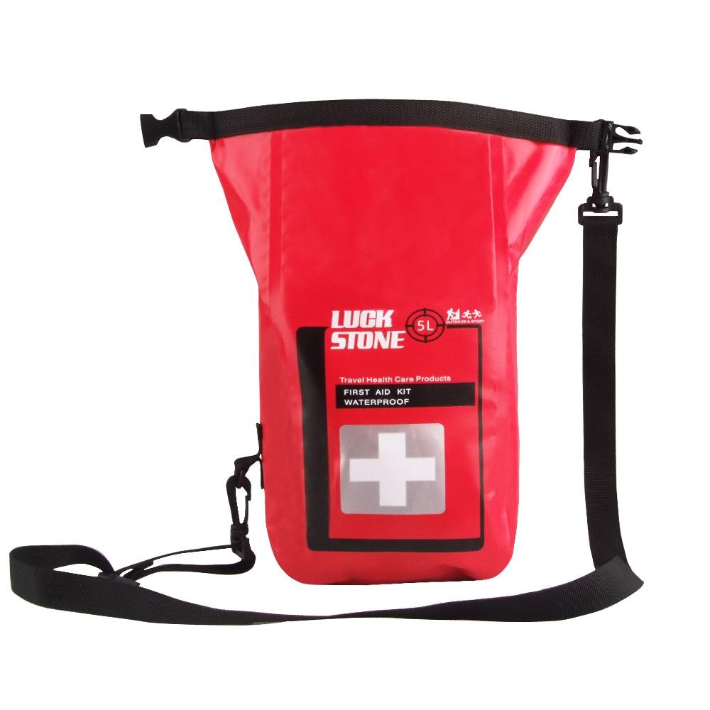 Waterproof 5L First Aid Bag For Outdoor Adventures Red 3