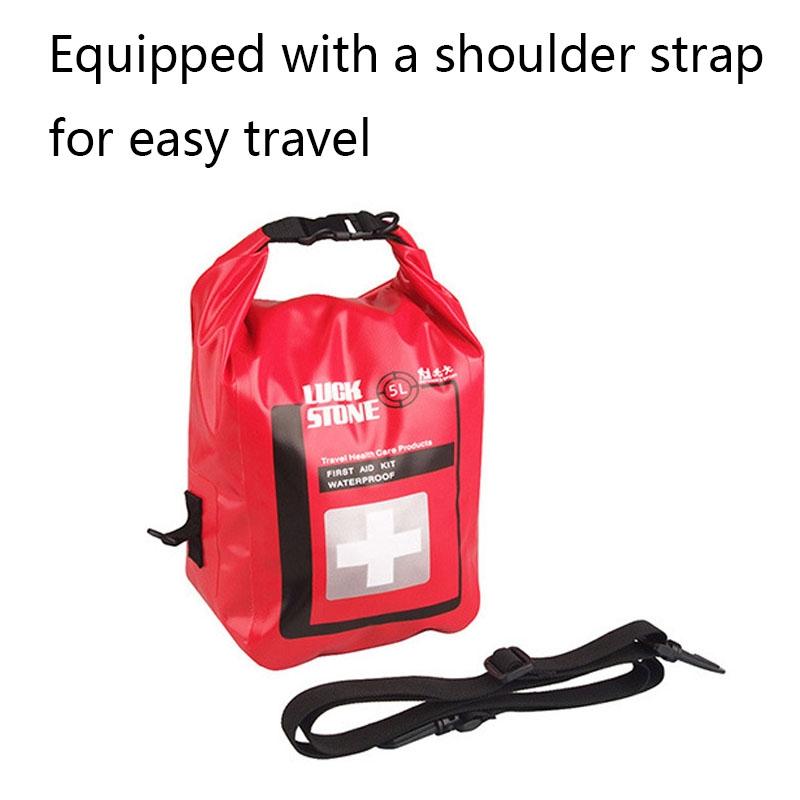 Waterproof 5L First Aid Bag For Outdoor Adventures Red 6