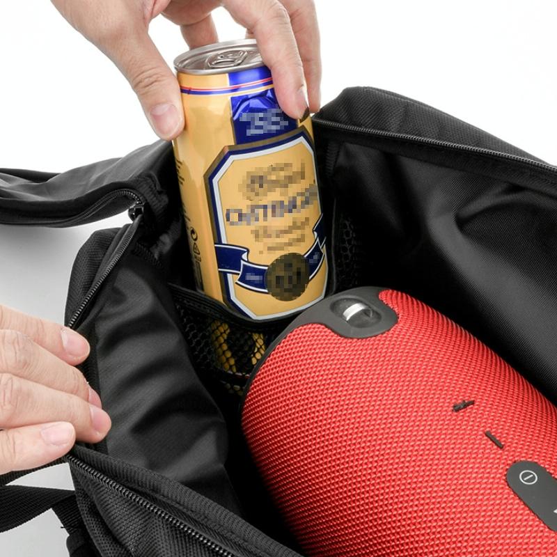 Double Zipper Speaker Storage Bag for Jbl Xtreme - Adjustable Black 6