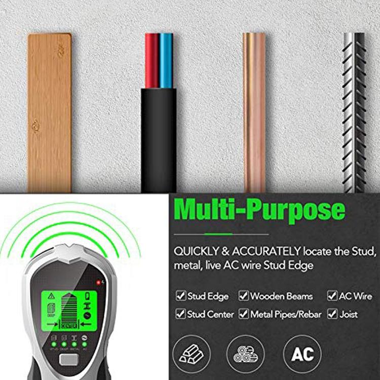 4-in-1 Multifunctional Digital Wall Detector - Silver / Black 5