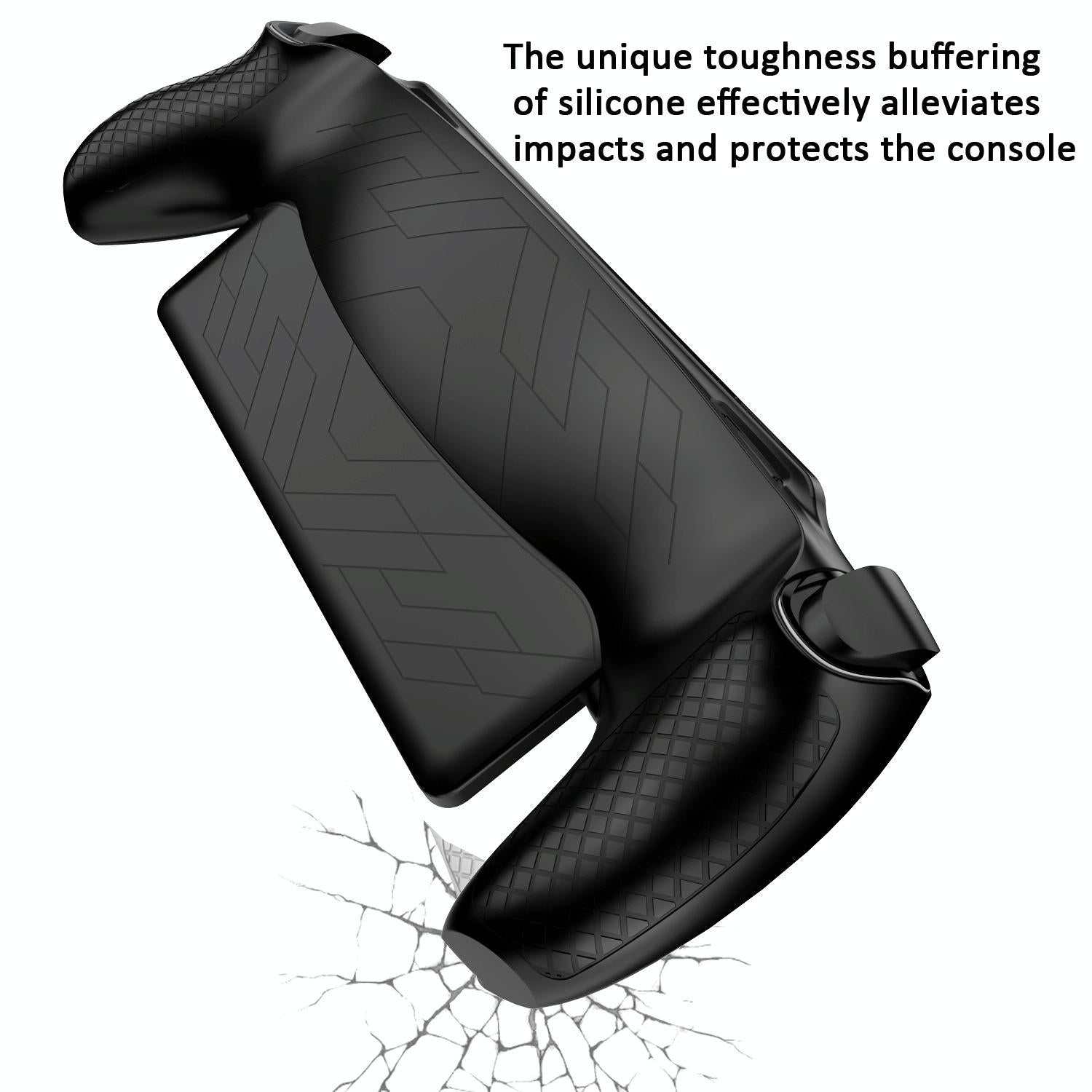 Protective Cover for Sony Ps Portal Game Console - All-inclusive Oil Spray Case - Black 5