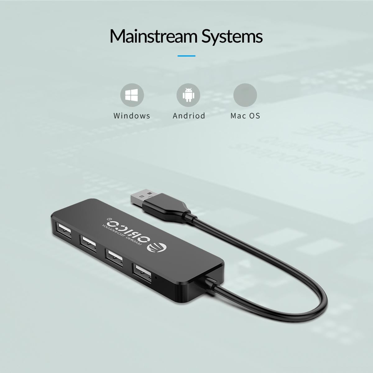 4-Port Usb 2.0 Hub Converter Black 11