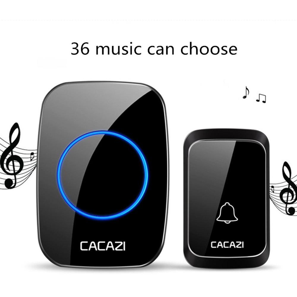 Wireless Waterproof Doorbell Cacazi A06 Dc 1 To 2 Battery Smart Home - White 8