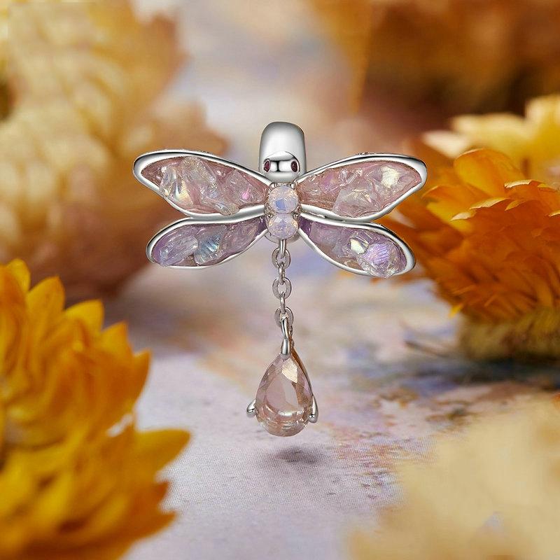 925 Sterling Silver Dragonfly Tassel Beads 3