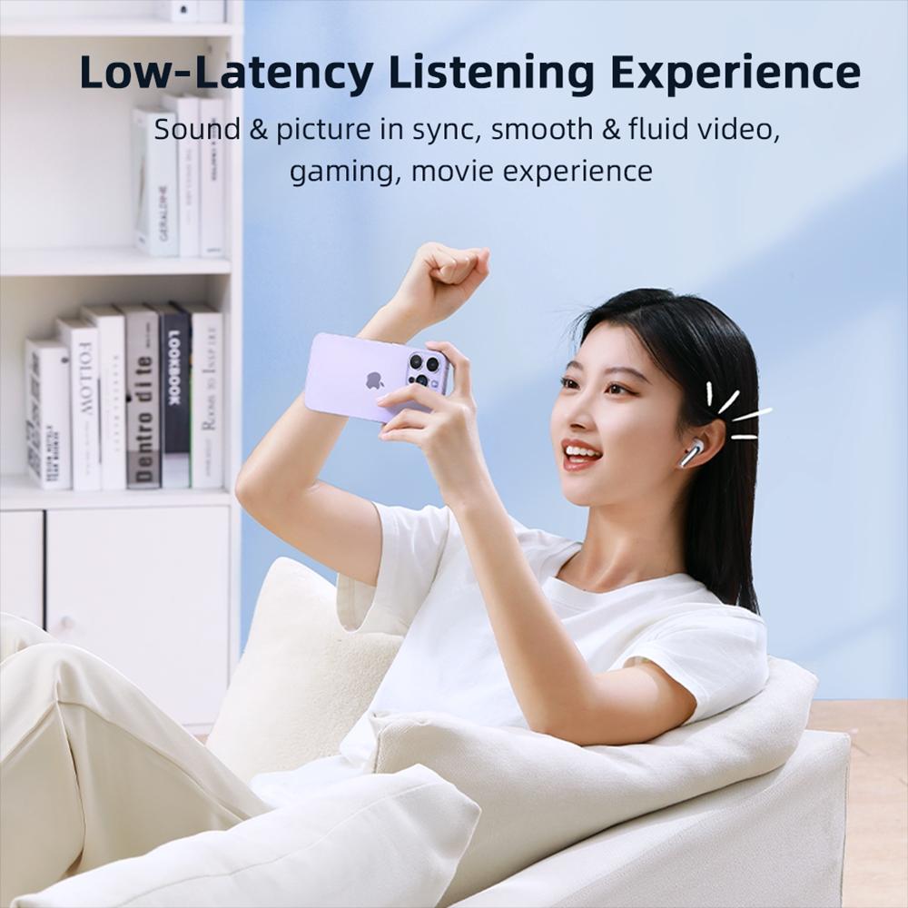 Jpods Dual Mic Bluetooth Earphones with Noise Reduction for Calls - Black 11