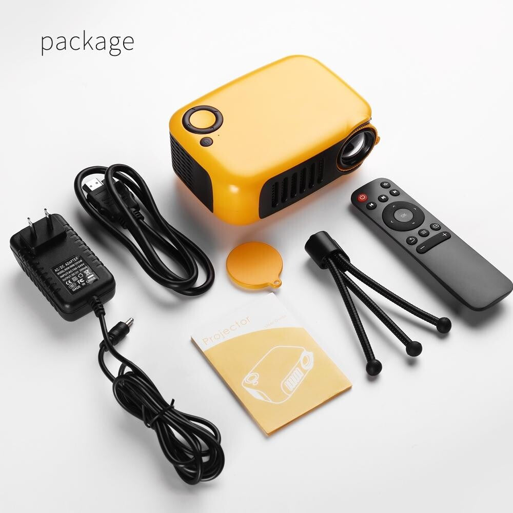 Mini Home Theater Hd Projector - 1000 Lumens 320X240P White 9
