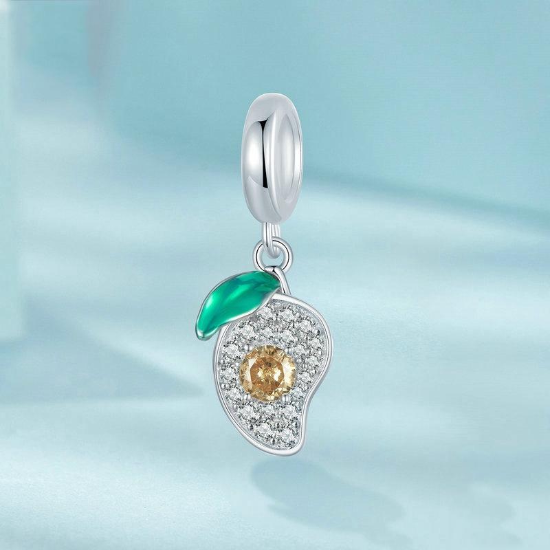 925 Sterling Silver Mango Bracelet Pendant 4