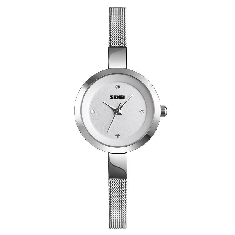 Lightweight Steel Band Women Quartz Watch - Business Casual - Rose Gold 11