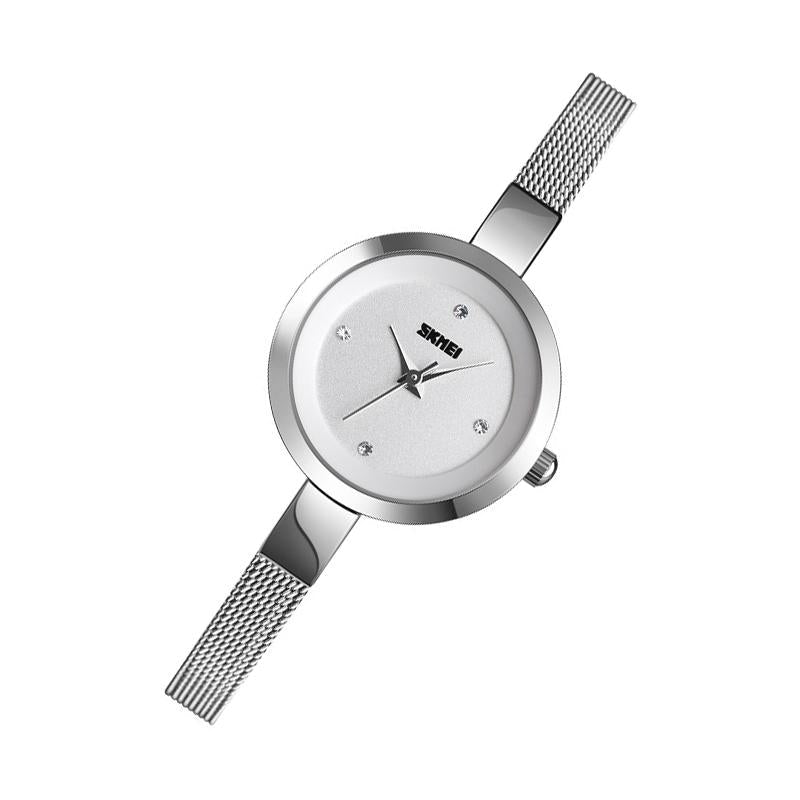 Lightweight Steel Band Women Quartz Watch - Business Casual - Rose Gold 12