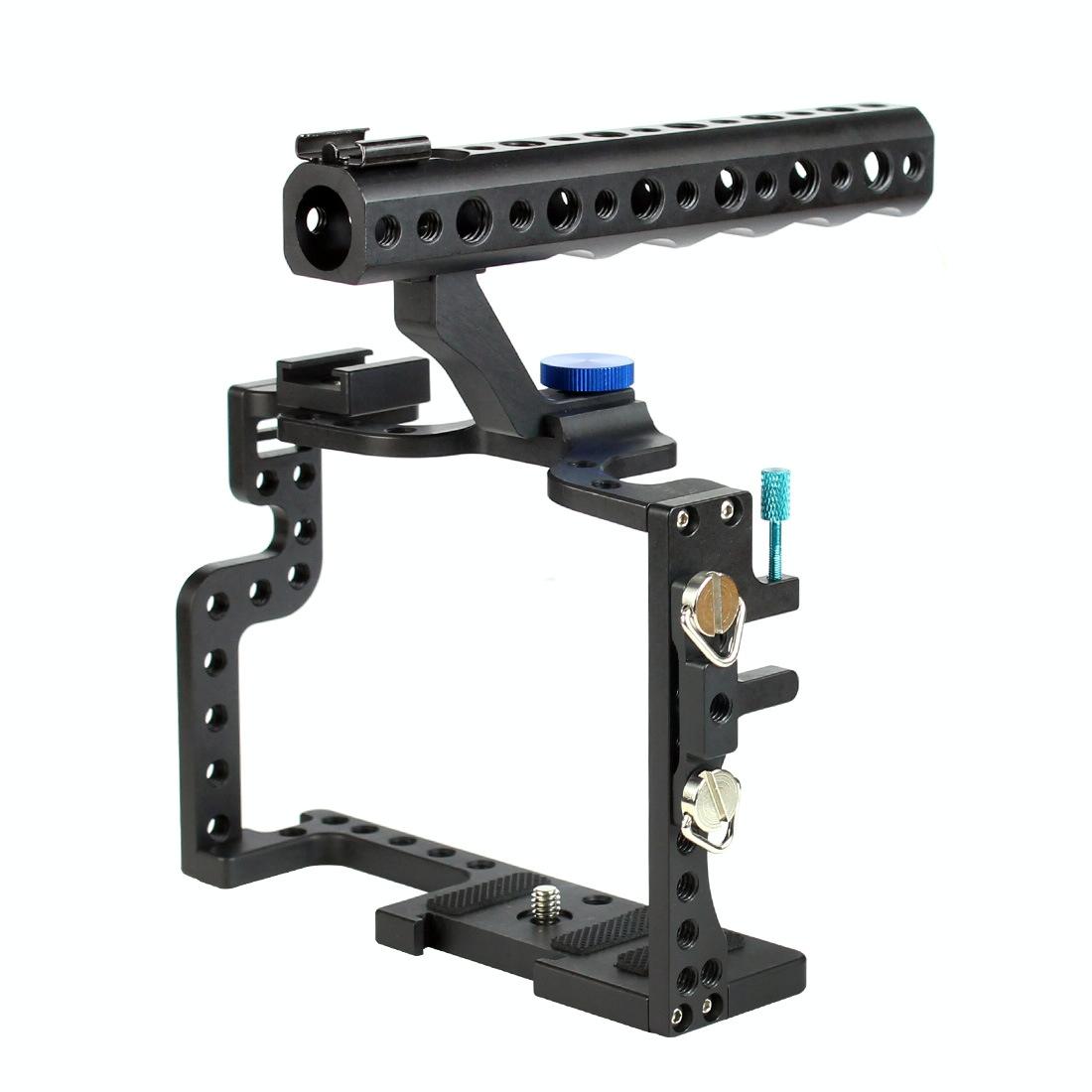 Video Cage Stabilizer With Metal Handle Black for Panasonic Lumix Gh3 / Gh4 3