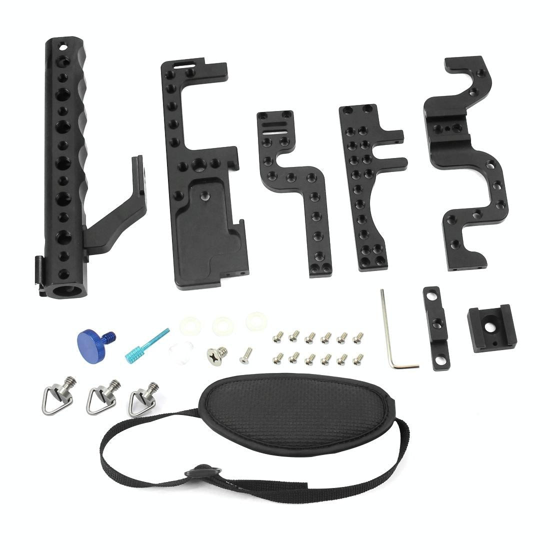 Video Cage Stabilizer With Metal Handle Black for Panasonic Lumix Gh3 / Gh4 5