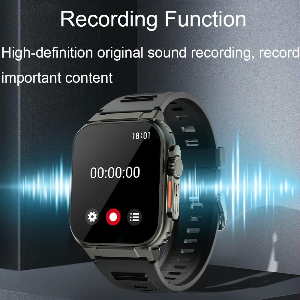 Ip68 Waterproof Bluetooth Smart Watch Health Monitor - Black 11