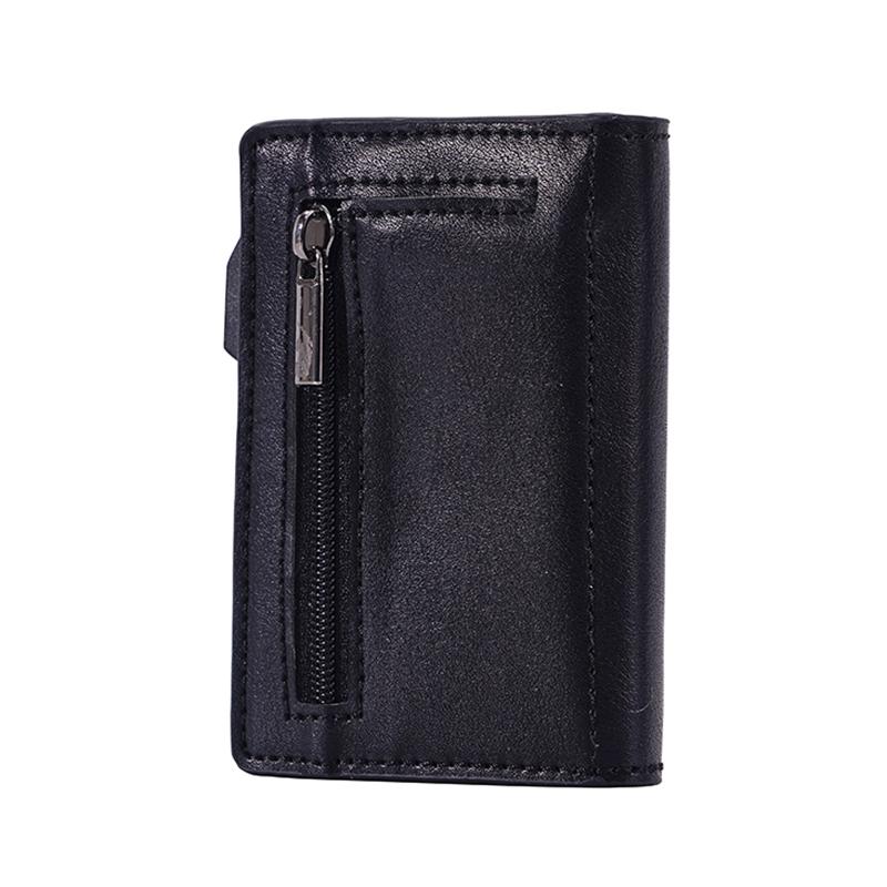 Crazy Horse Rfid Blocking Card Holder - Pu Leather 4