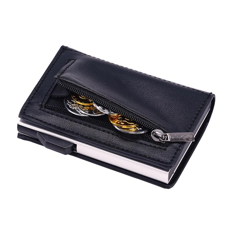 Crazy Horse Rfid Blocking Card Holder - Pu Leather 7