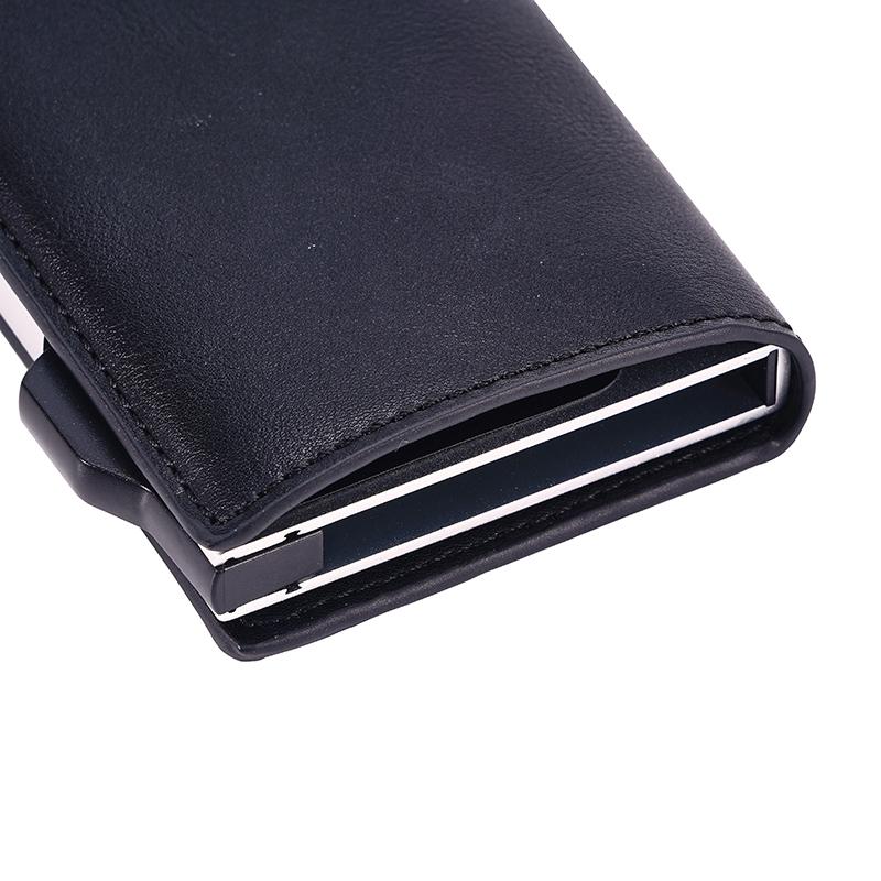 Crazy Horse Rfid Blocking Card Holder - Pu Leather 8