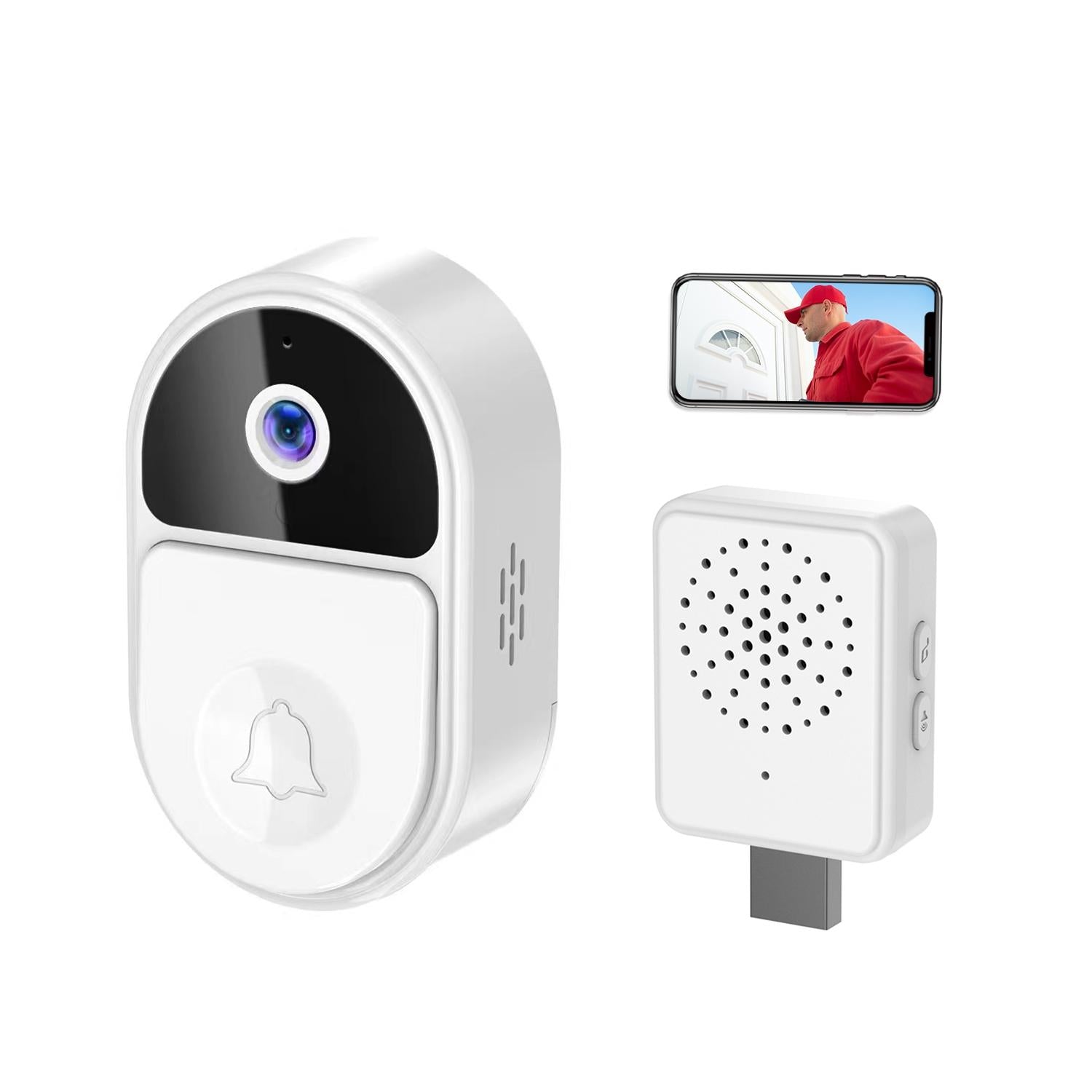 Smart Video Doorbell With Ultra Wide Angle And Two-Way Voice - Black 11
