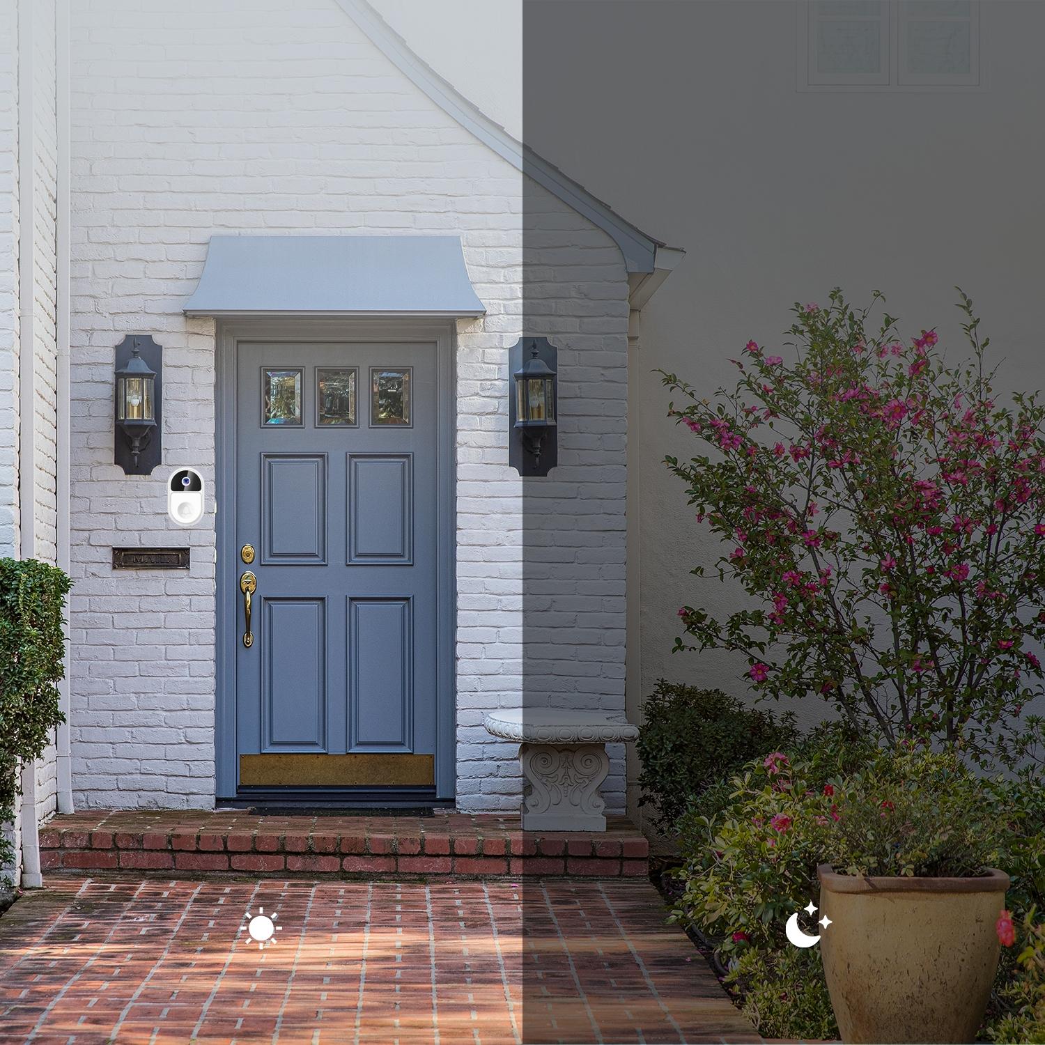 Smart Video Doorbell With Ultra Wide Angle And Two-Way Voice - Black 14