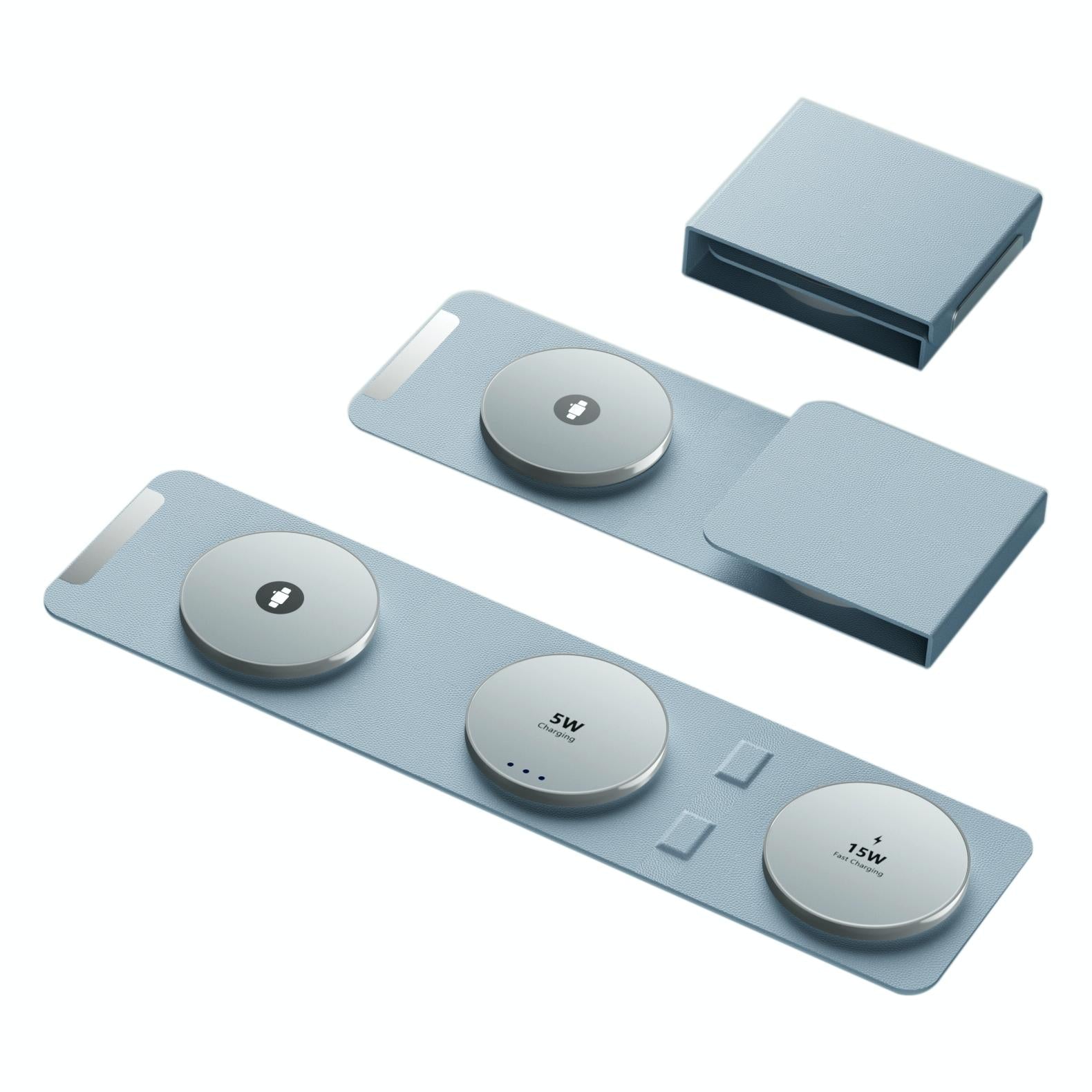 15W 3 In 1 Magnetic Wireless Charger - White 12