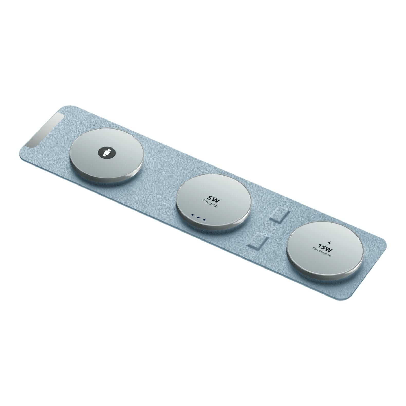 15W 3 In 1 Magnetic Wireless Charger - White 13
