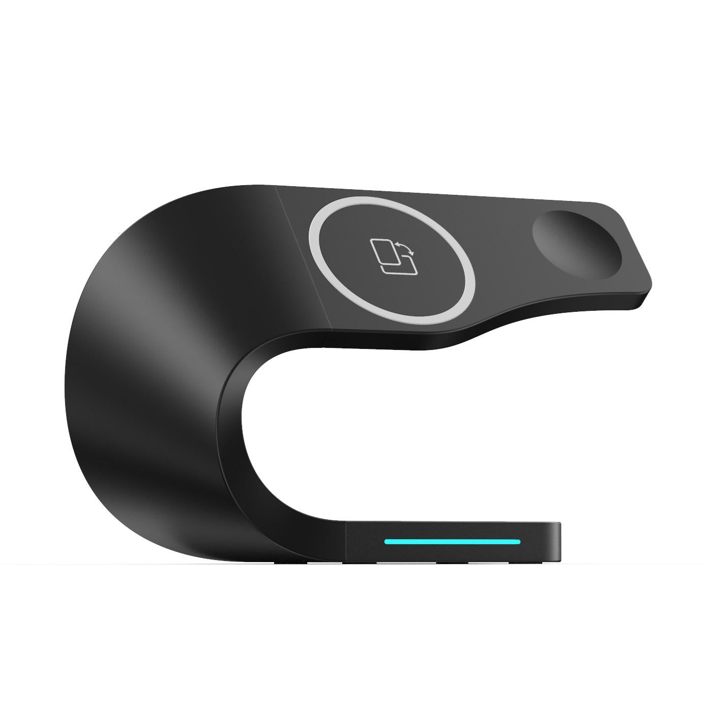 4 In 1 Magnetic Wireless Charger For Iphone Iwatches Airpods - Black 10