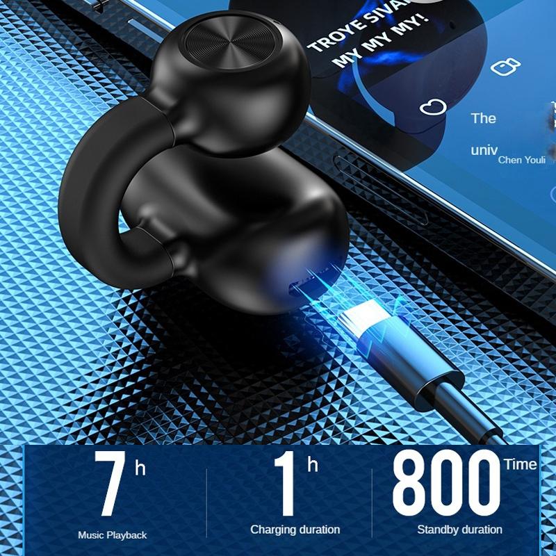 Wireless Single-ear Bluetooth 5.3 Earphone - Z28 - Black Box Packag 13