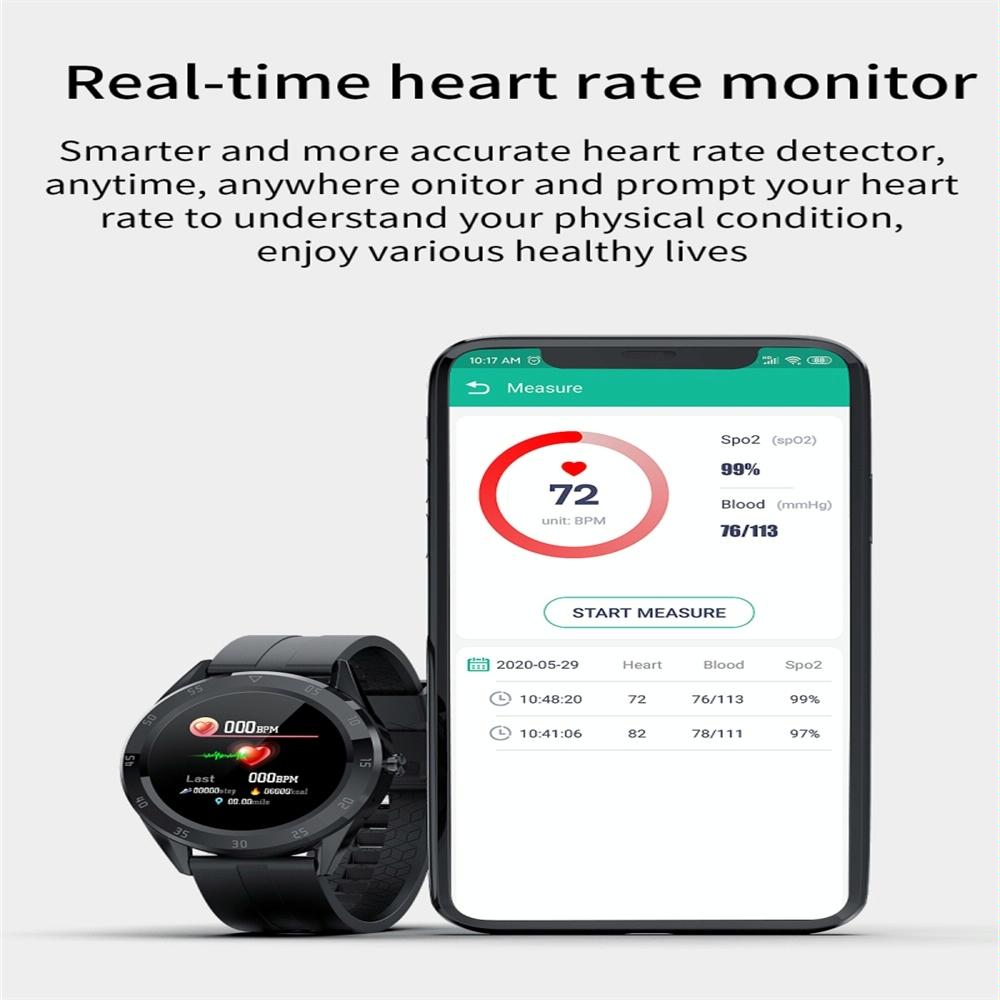 Waterproof Smart Watch With Heart Rate And Sleep Monitoring - Ip68 - Black 9