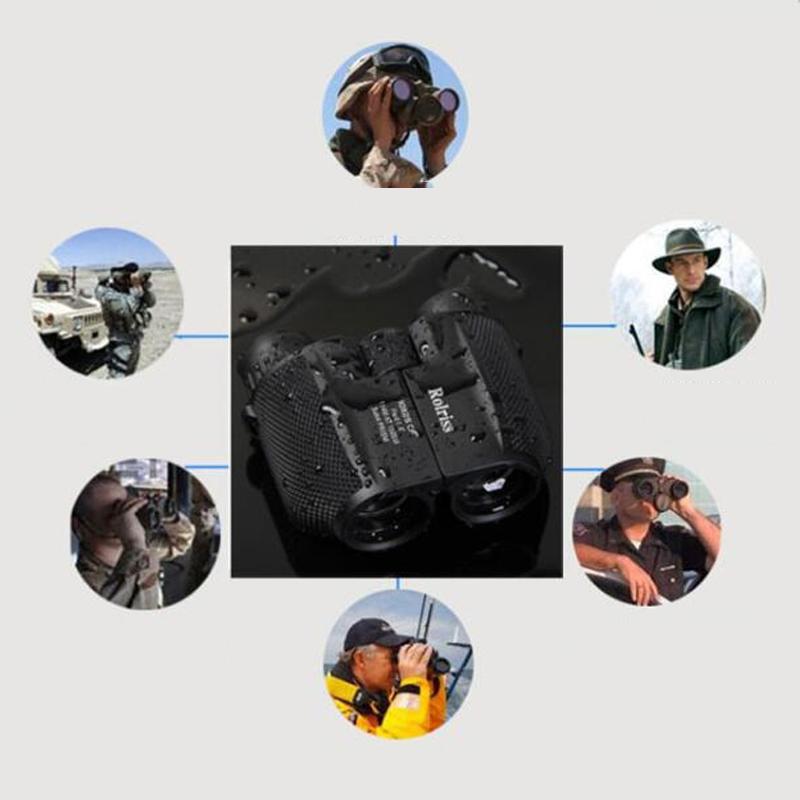 Portable Waterproof Binocular for Outdoor Sports - 10x25 High Power Telescope 8